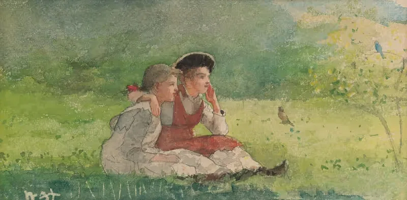 Listening To The Birds — Winslow Homer