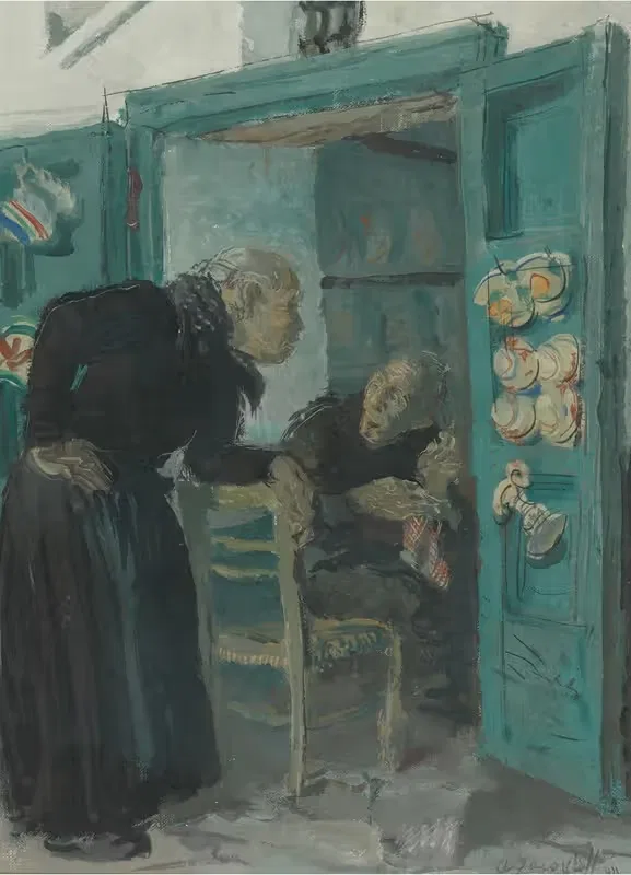 Разговор, Капри by Александр Жаковлев, 1933 — digital art print download