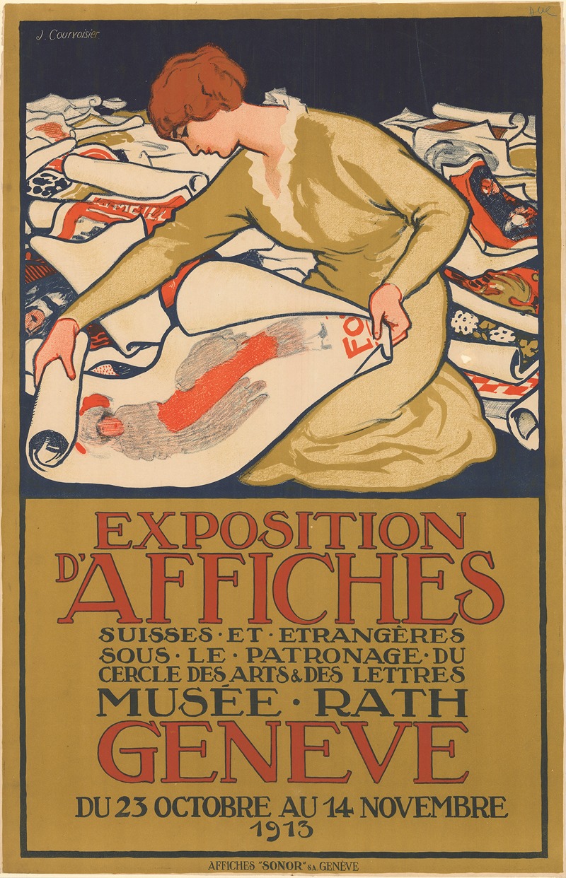 Exposition d’affiches – Musée Rath Genève by Jules Courvoisier, 1913 — digital art print download