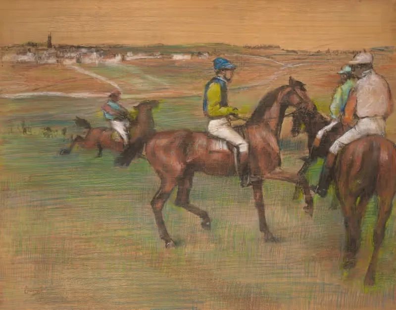 Race Horses by Edgar Degas — digital art print download