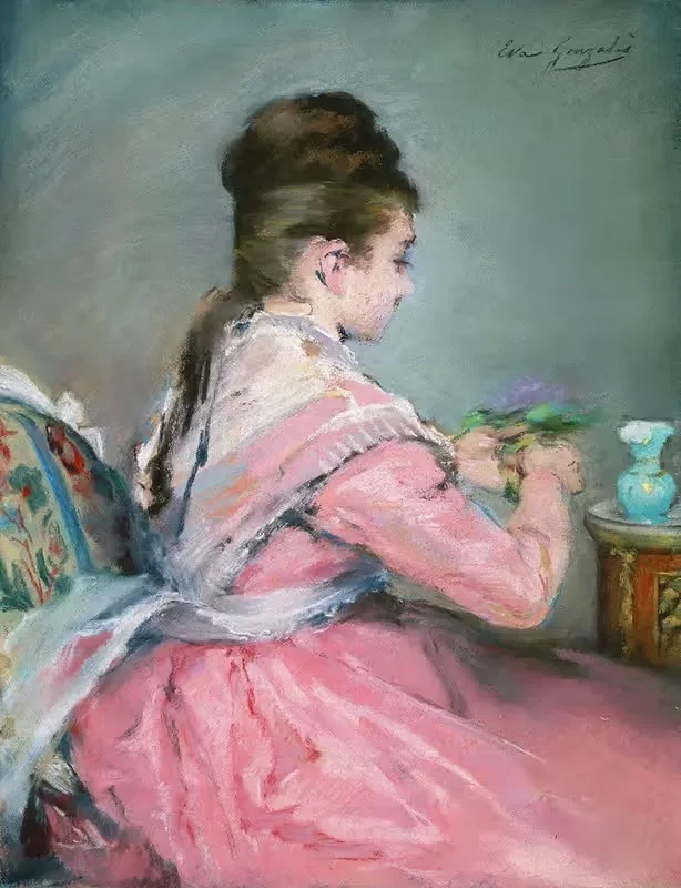 The Bouquet of Violets — Eva Gonzalès