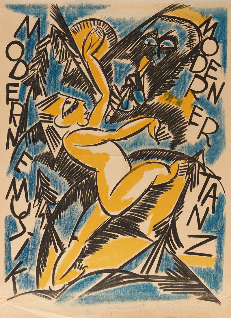 Moderne Musik – Moderner Tanz by Karl Jakob Hirsch — digital art print download