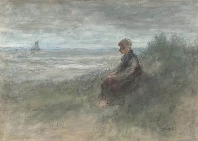 Girl in the dunes — Jozef Israëls