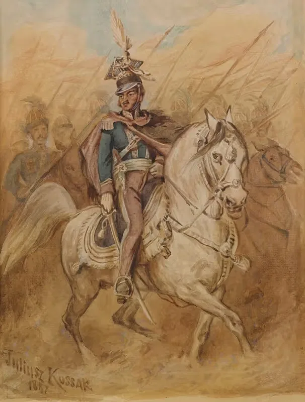 Генерал Понятовский by Юлиуш Коссак, 1887 — digital art print download