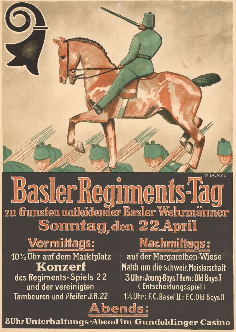 Basler Regiments-Tag – zu Gunsten notleidender Basler Wehrmänner — Numa Donzé