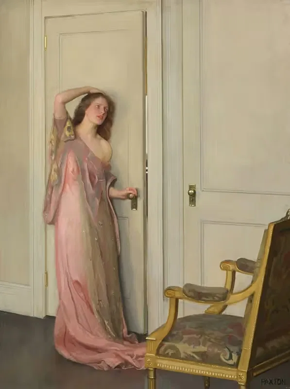 Другая дверь by Уильям МаGregor Пакстон, 1917 — digital art print download