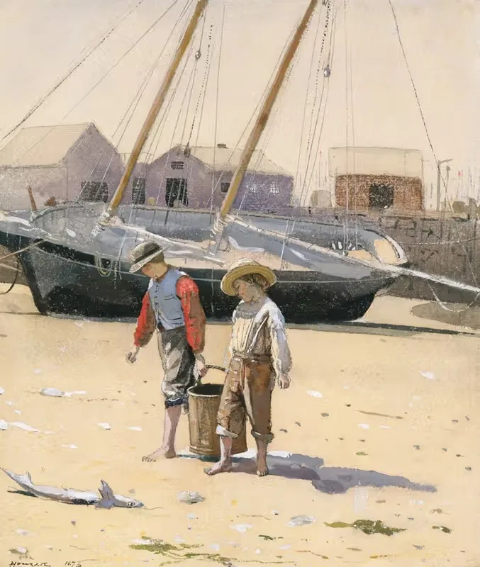 A Basket of Clams — Winslow Homer