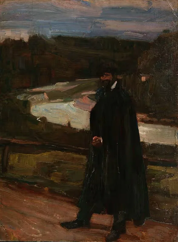 Mann im Isartal by Albert Weisgerber, 1905 — digital art print download