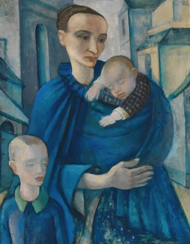 Синяя женщина by Анита Рее, 1919 — digital art print download