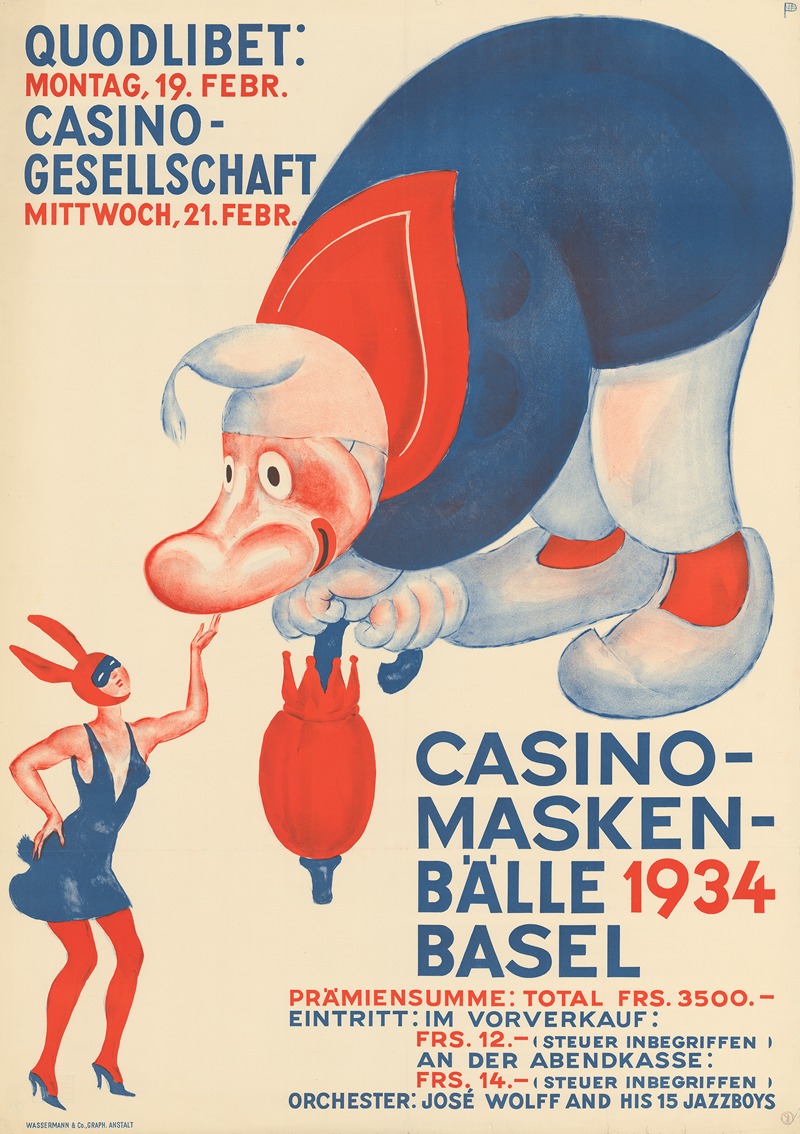 Casino-Maskenbälle 1934 Basel — Otto Plattner
