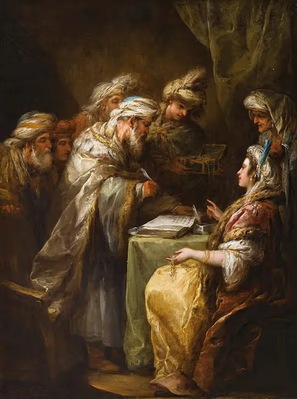 Брачный контракт by Шарль-Анри ван Лоо, 1736 — digital art print download