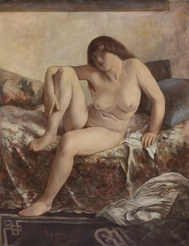 Женский акт by Эмиль Орлик, 1920 — digital art print download