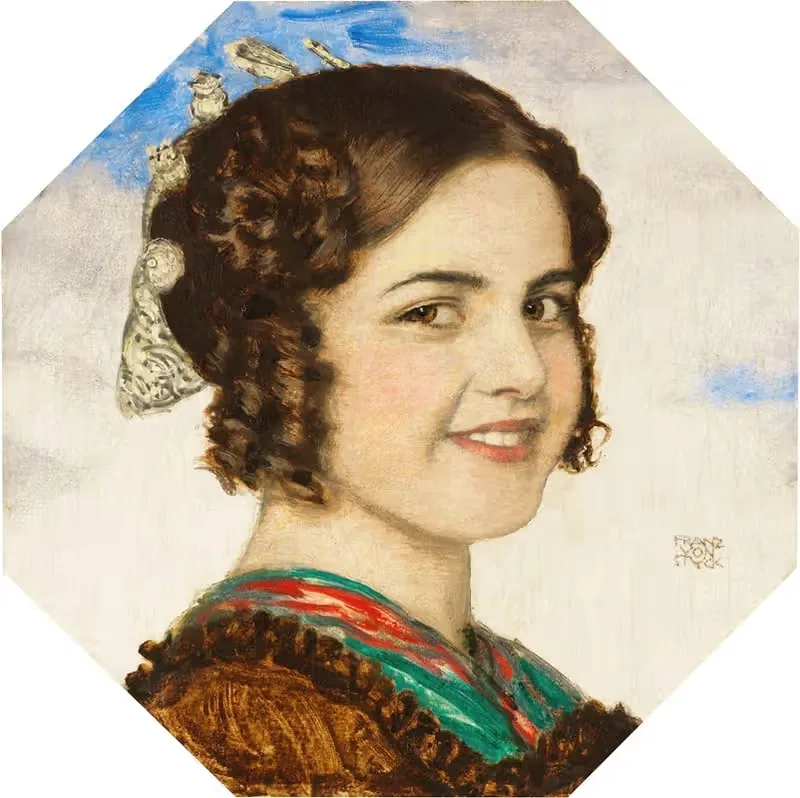 Porträt der Tochter Mary — Franz von Stuck
