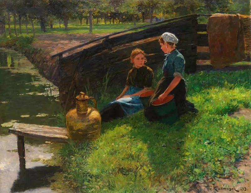 Sommernachmittag by Friedrich Kallmorgen, 1893 — digital art print download