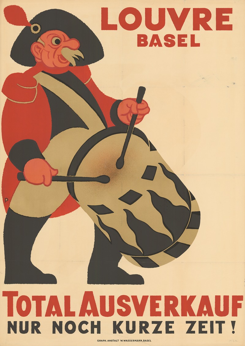 Louvre Basel – Total Ausverkauf by Otto Plattner, 1923 — digital art print download