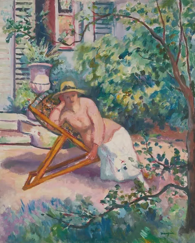 Jeanne Dans Le Jardin De Neuilly — Henri Manguin