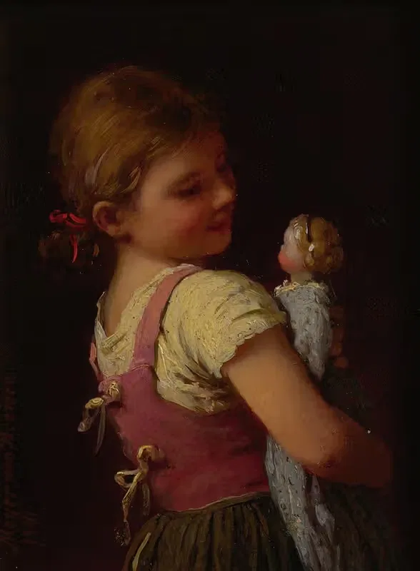Любимая Гретхен by Иоганн Георг Мейер фон Бремен, 1881 — digital art print download
