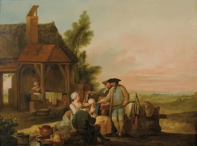 Торговец by Луи Жозеф Ватто, 1779 — digital art print download