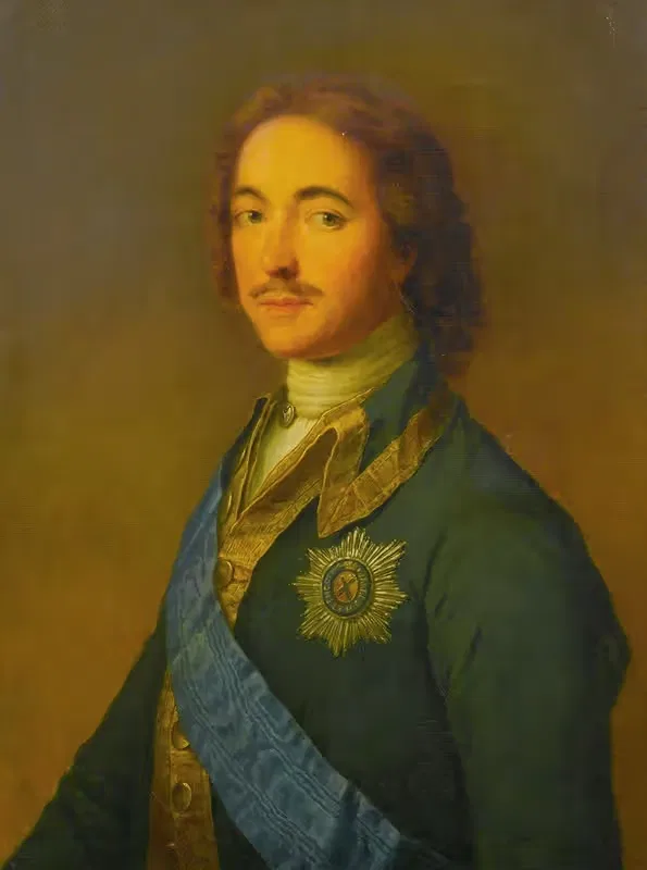 Portrait Of Peter The Great — Russian School