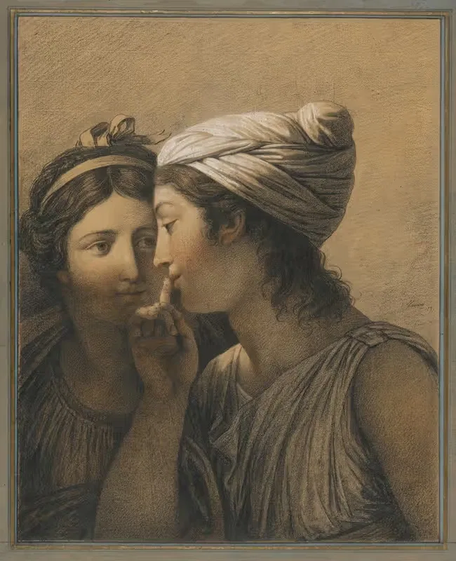 Секрет by Франсуа-Анри Винсент, 1795 — digital art print download