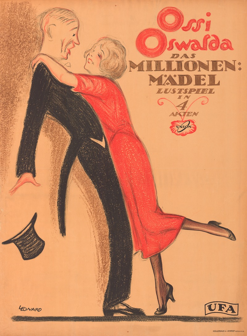 Ossi Oswalda – Das Millionen-Mädel by Robert L. Leonar, 1919 — digital art print download