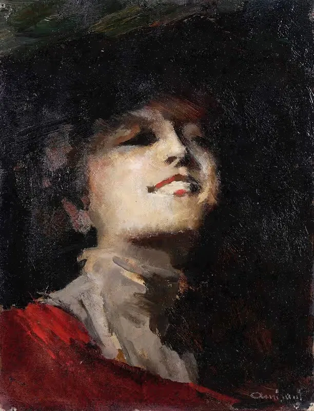 Ritratto femminile — Giuseppe Amisani