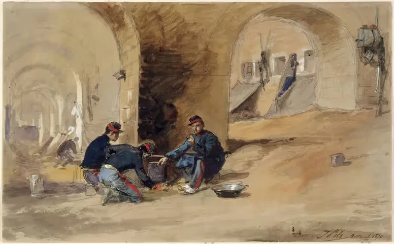 Mobiles sous le viaduc d'Auteuil. — Isidore Pils