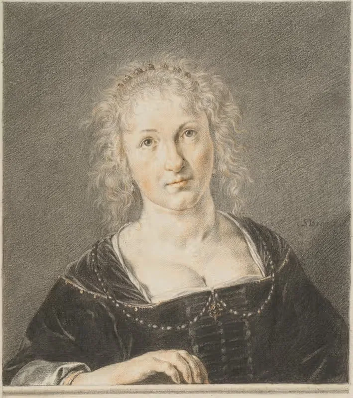 Young Woman at a Balustrade — Jan de Bray