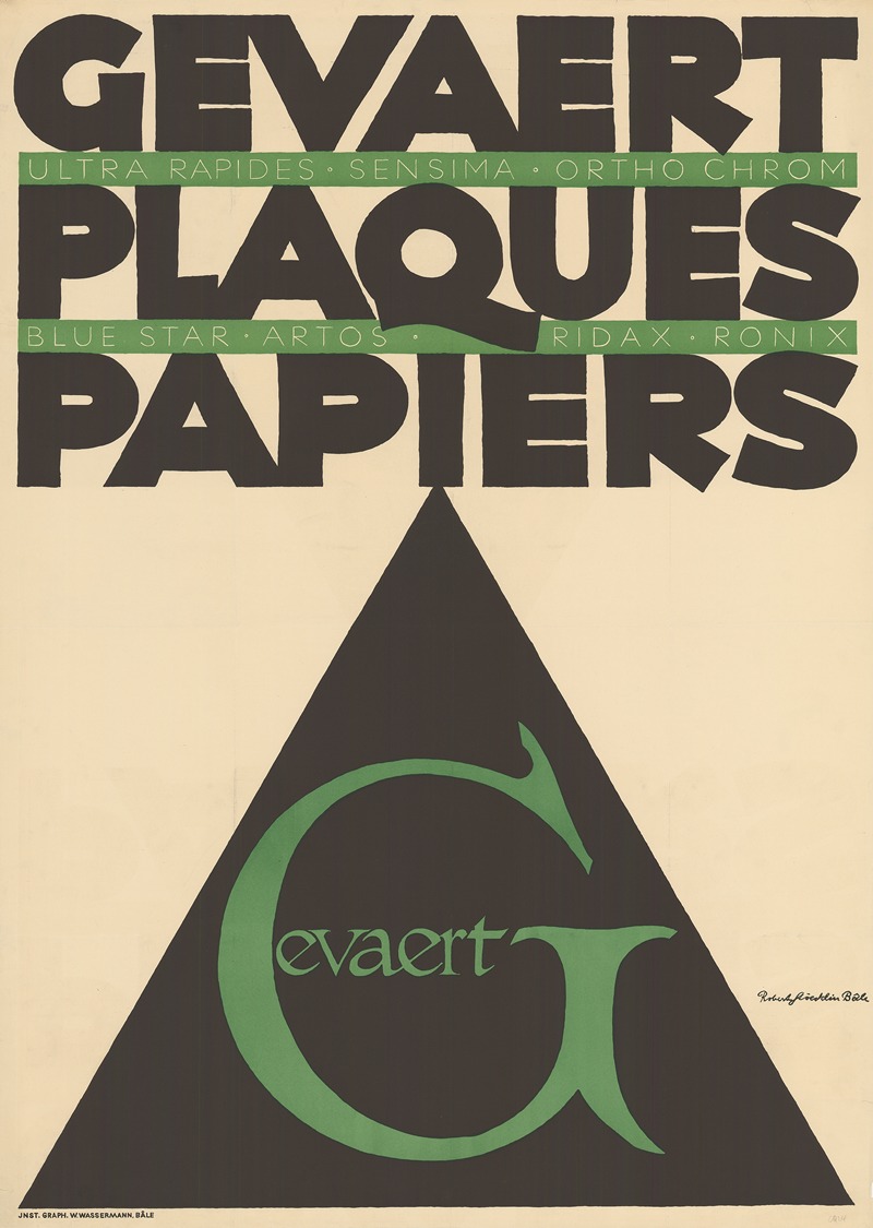 Gevaert Plaques Papiers by Robert Stöcklin — digital art print download