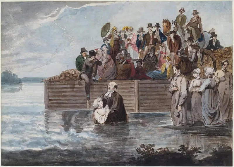 A Philadelphia Anabaptist Immersion during a Storm — Pavel Petrovich Svinin