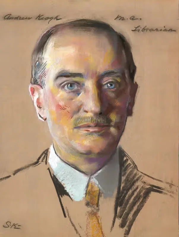 Andrew Keogh, M.A. 1904, Librarian 1916- — William Sergeant Kendall