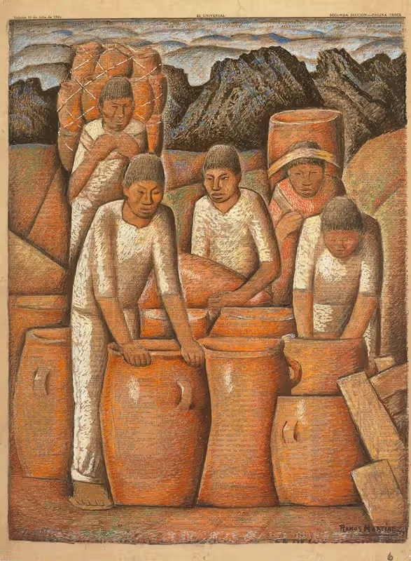 Гончары by Альфредо Рамос Мартинес — digital art print download