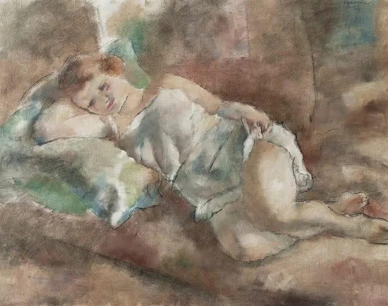 Отдых модели by Жюль Паскин, 1928 — digital art print download