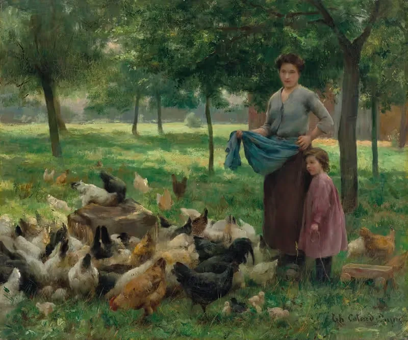 Sous les arbres by Thérèse-Marthe-Françoise Cotard-Dupré — digital art print download