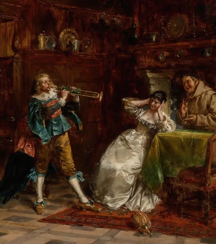 Музыка для моих ушей by Альберт Фридрих Шрёдер, 1885 — digital art print download