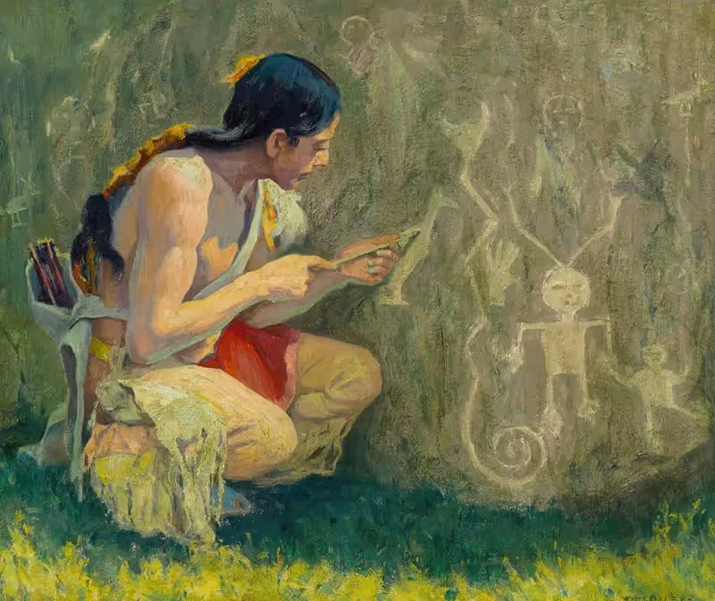 Пиктограммы by Эйнджер Ирвинг Кус, 1919 — digital art print download