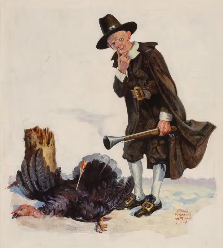 День благодарения by Эдгар Ф. Виттмак, 1924 — digital art print download