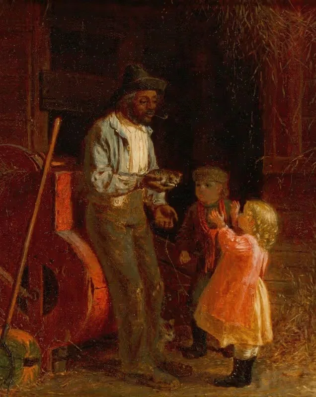 Котенок by Томас Уотерман Вуд, 1873 — digital art print download