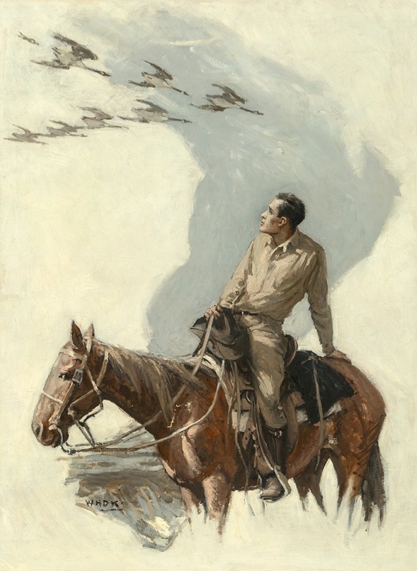 Дикие гуси by Уильям Генри Детлеф Кёрнер, 1926 — digital art print download