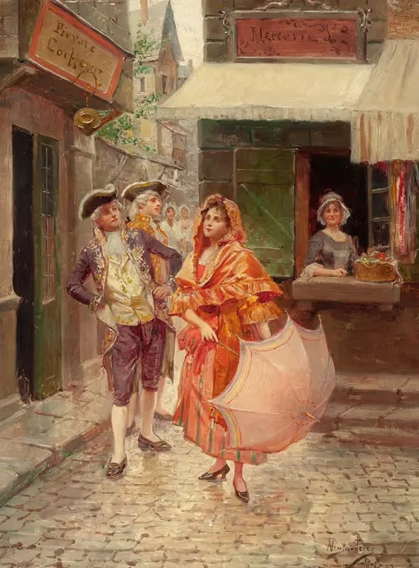 Парижская галантность by Алонсо Перес, 1893 — digital art print download