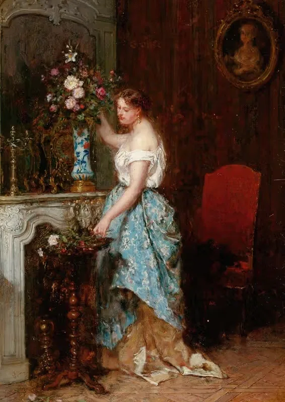 Упорядочение букета by Антуан-Эмиль Плассан, 1863 — digital art print download