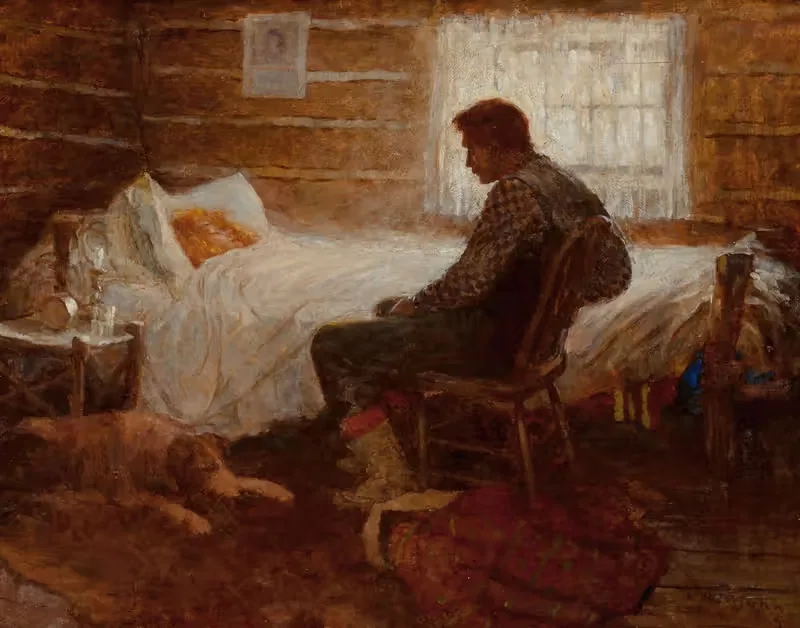 Заботливая семья by Харви Т. Данн, 1905 — digital art print download