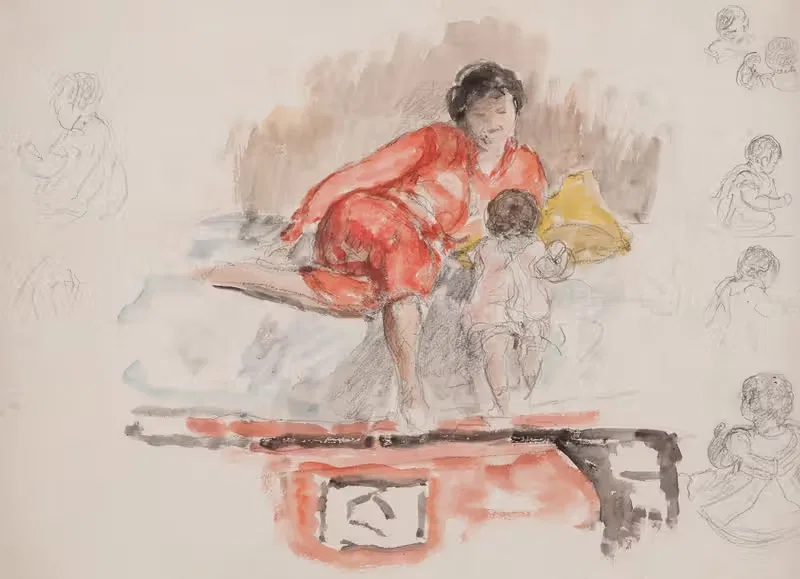 Study of Mother and Child — Henri Lebasque