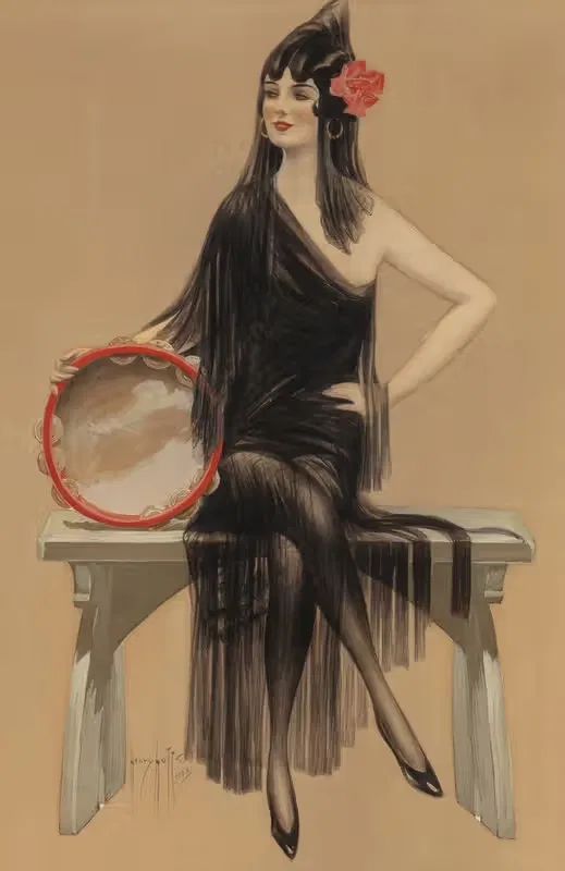 Woman with Tambourine — Henry Hutt