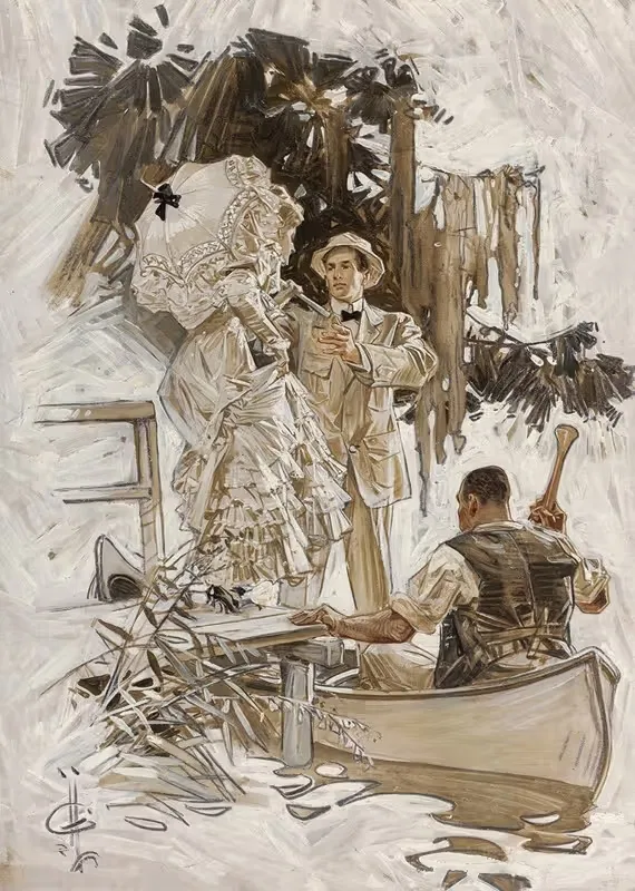 Голос в рисе by Джозеф Кристиан Лейендеккер, 1909 — digital art print download