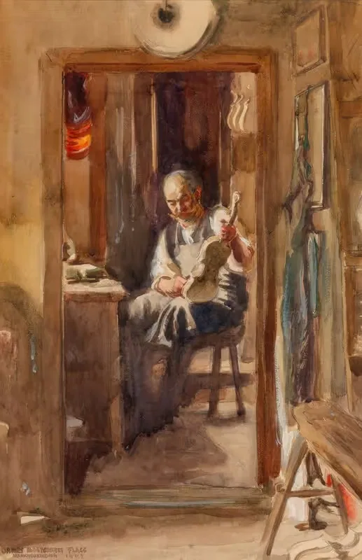 Деревня скрипичного мастера by Джеймс Монтгомери Флагг, 1907 — digital art print download