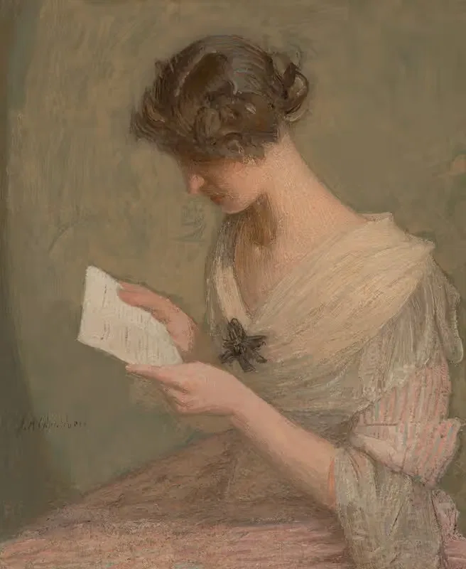 The Letter by Julian Alden Weir — digital art print download