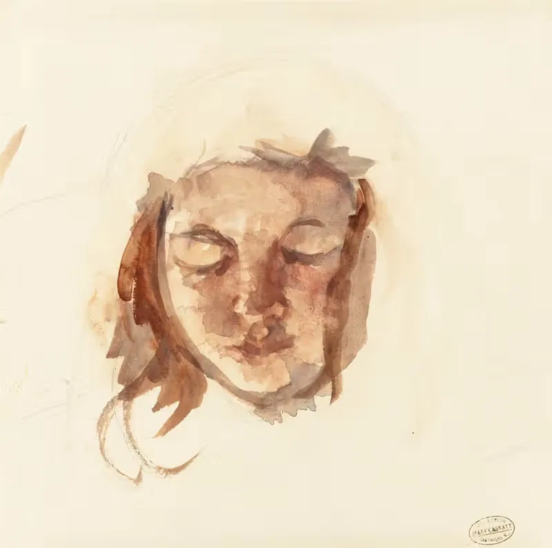 Portrait Study of Young Girl — Mary Cassatt