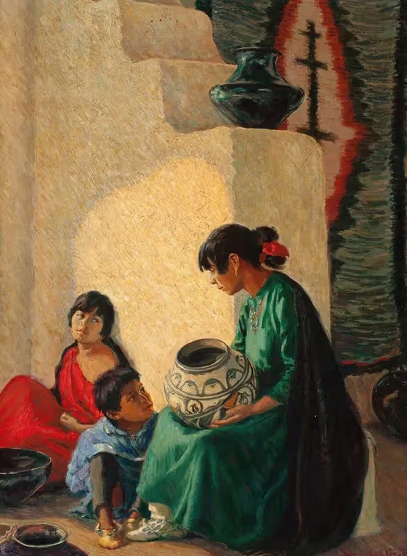 Индийские сказания, Таос by Бланш Грант, 1922 — digital art print download