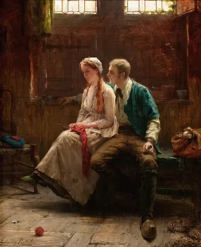 Gentle Persuasion by Edward Antoon Portielje — digital art print download